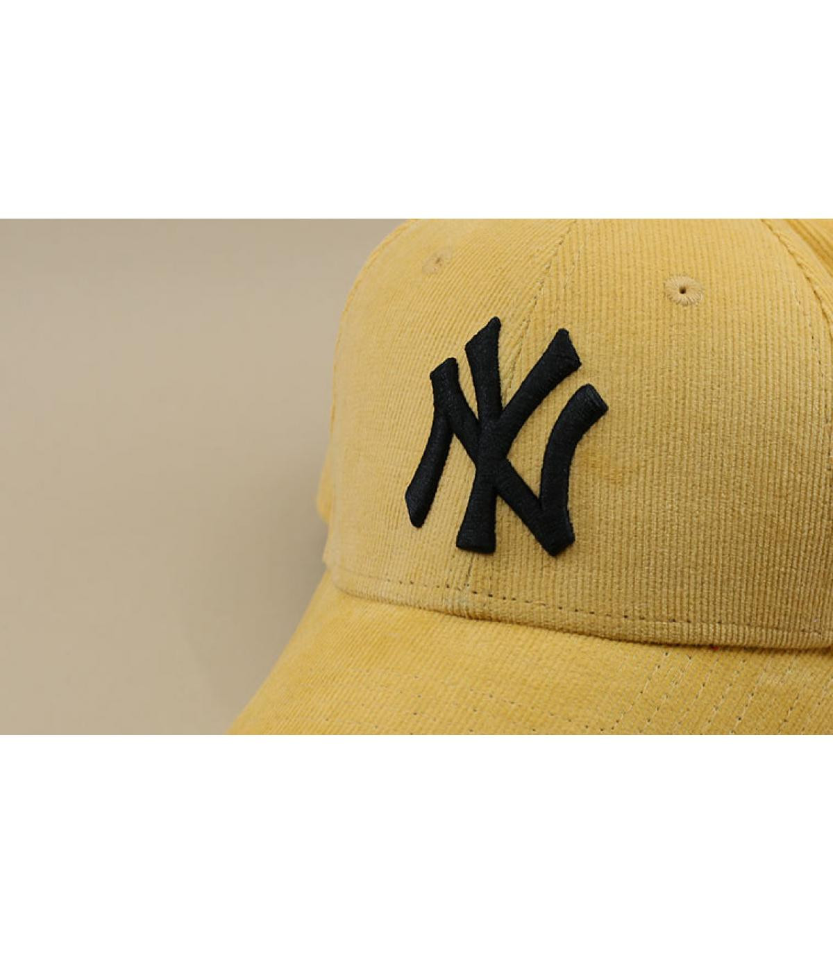 casquette NY velours jaune casquette NY velours jaune